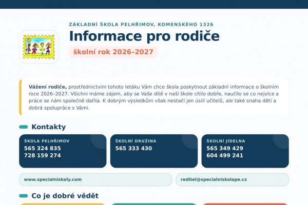 letak informace pro rodice 2026 2027 strana 1