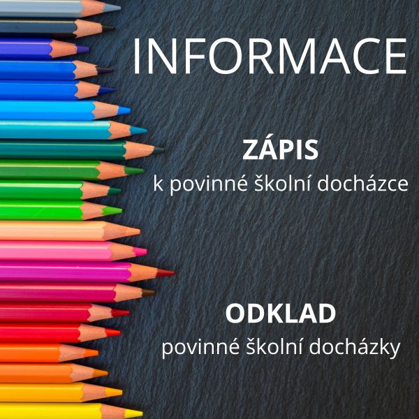 Zápis k povinné školní docházce
