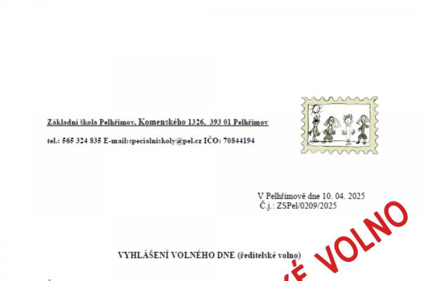 9. května   ŘEDITELSKÉ VOLNO